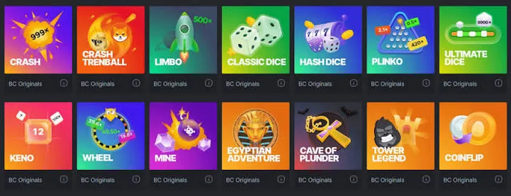استمتع بلعبة BC.Game اون لاين في الامارات